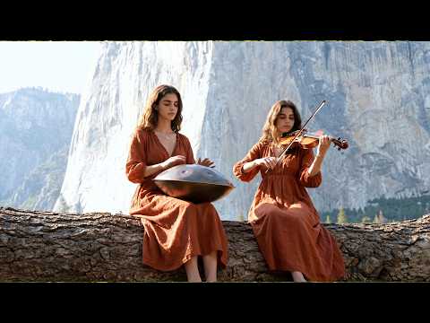 🏔️ Majestic Nature Music | Handpan & Violin on the Giant Fallen Log (1-Hour Grounding)