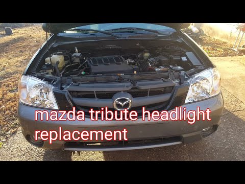 How to replace headlights on a mazda tribute