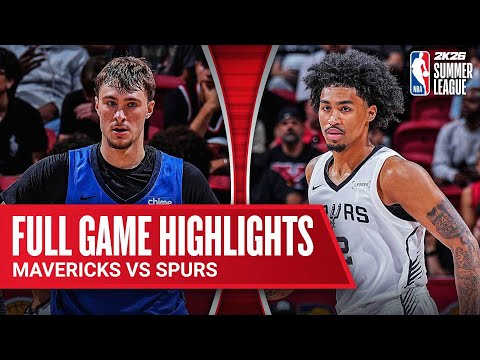 SPURS vs MAVERICKS | NBA SUMMER LEAGUE | FULL GAME HIGHLIGHTS | July 12, 2025
