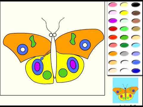 comment colorier un papillon
