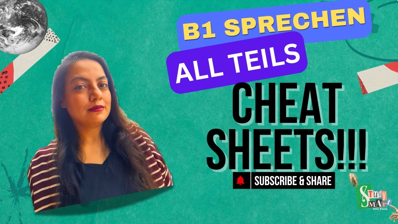 German Exam Cheat sheet: B1 Sprechen All Teils | Ace like a Pro| Complete Scripts #b1german