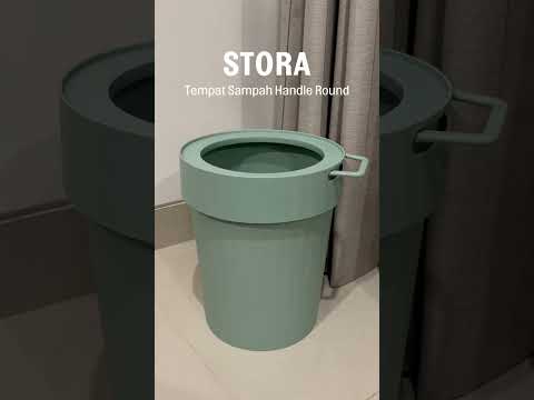 Gambar Stora Tempat Sampah Plastik Dengan Handle Round 10 Liter - Biru