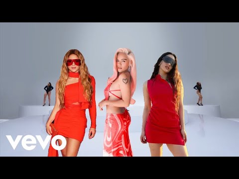 KAROL G - Me Va Mejor Sin Ti (Remix) ft. Shakira, Becky G, ROSALÍA (Video Oficial) Top Music Show