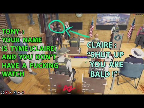 (Tyme) Claire And Tony Had Fight in Police Department | NoPixel GTA RP