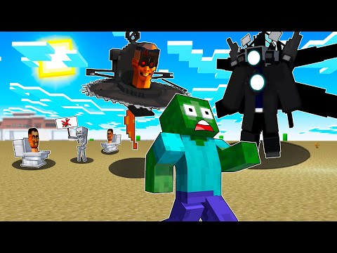 MineSagaTOONs - Monster School - Epic Battle Between Herobrine and Skibidi Toilet - Minecraft Animation