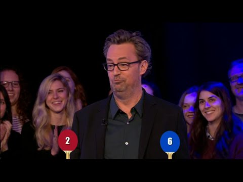 Mathew Perry RIP Friends Trivia Table Tennis challenge  [ subtitled ]