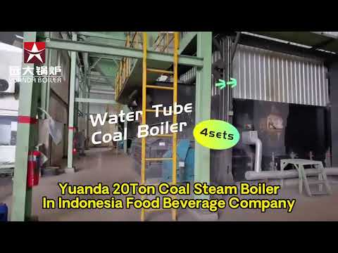 20Ton Water Tube Coal Boiler In Food Factory Indonesia, SZL Chain Grate Stoker Coal Steam Boiler
