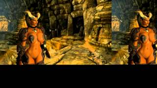 Skyrim Mods: Heavy Metal, Ebony Skull, CHSBHC Body, TBBP Walk