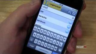 Test der iPhone App: Langenscheidt Wörterbuch