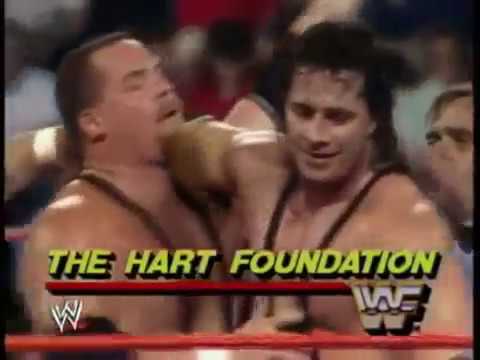 The Hart Foundation vs. Tony Ulysses and Scott Colontonio (07 10 1988 WWF Wrestling Challenge)