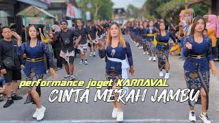 Download lagu JOGET KARNAVAL DJ CINTA MERAH JAMBU!! live performance karnaval dsn klepon mp3