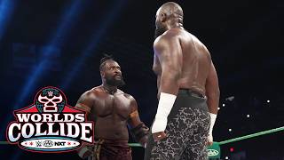 Oba Femi clotheslines Omos in epic confrontation: Worlds Collide 2026 highlights