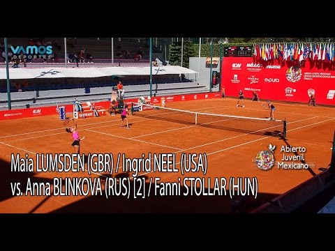 Maia LUMSDEN (GBR) / Ingrid NEEL (USA) vs. Anna BLINKOVA (RUS) [2] / Fanni STOLLAR (HUN)