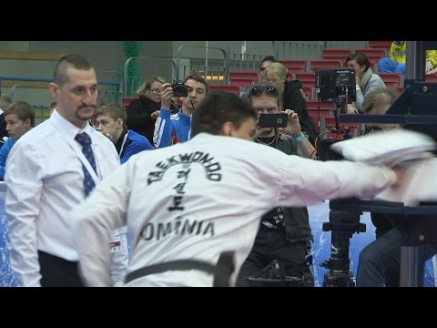 Taekwon-Do Euros 2016: Power breaking, male