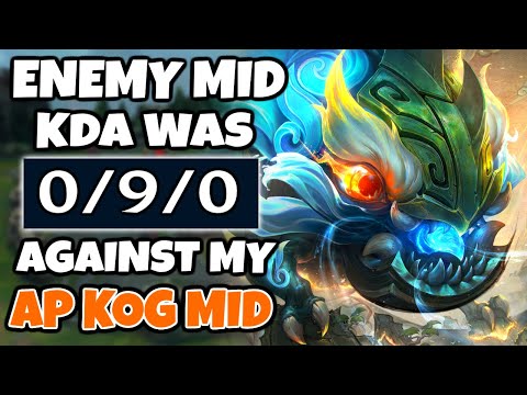 I made the enemy mid go 0/9/0 as AP Kog'maw Mid | Pekin Woof