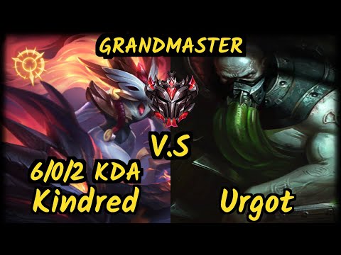 SN Ic0nic (KINDRED) vs URGOT - 6/0/2 KDA JUNGLE GAMEPLAY - NA Ranked GRANDMASTER v9.6