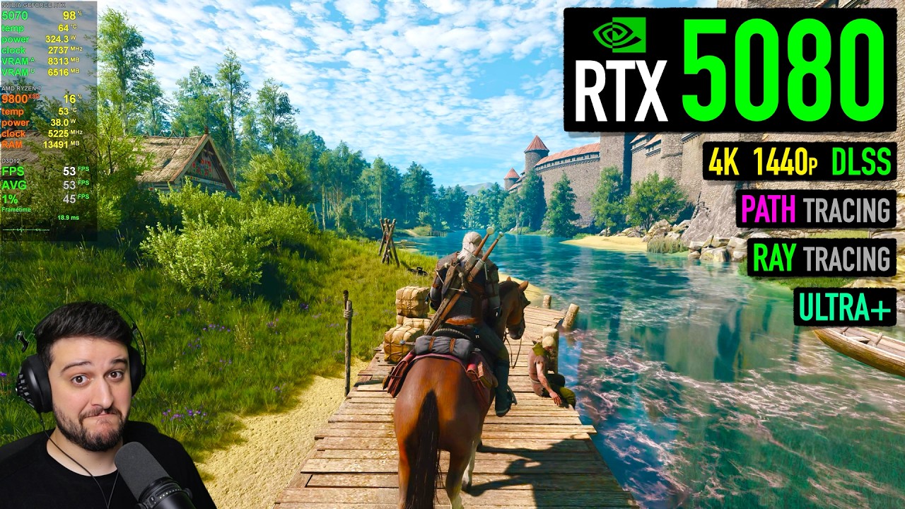RTX 5080 - The Witcher 3 Remastered - Good but could be Better!