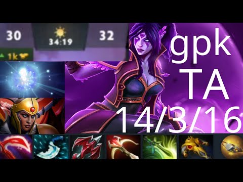 gpk Templar Assassin vs miCKe Puck, Luna, Legion Commander - very close - dota2