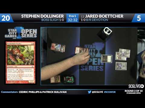 SCGWOR - Standard - Round 2 - Jared Boettcher vs Stephen Dollinger [Magic: the Gathering]