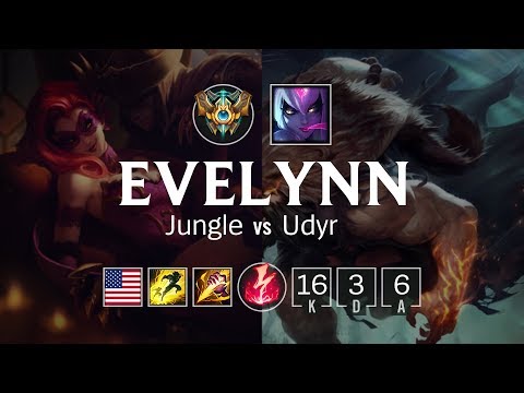 Evelynn Jungle vs Udyr - NA Challenger Patch 8.7