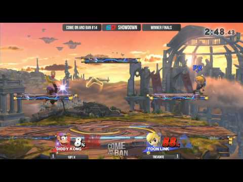 Come on and Ban #14 - Winner Finals: Trevonte (Toon Link) vs 1UP|X (Diddy Kong)
