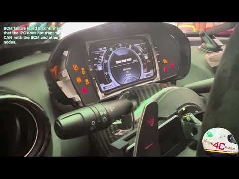Alfa Romeo 4C Confirmed that the IPC is faulty also and does not emit CAN frames