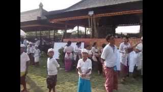 preview picture of video 'Outer courtyard at Pura Beji (2/3)'