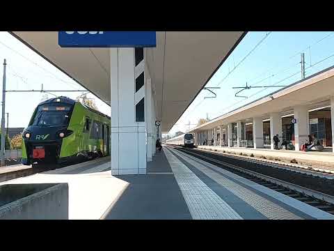 Arrivo alla Stazione di Jesi del Treno Inter City 588 di Trenitalia, proveniente da Roma Termini.