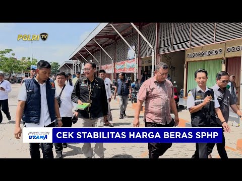 POLRES BLORA CEK STABILITAS HARGA BERAS SPHP DI PASAR SIDO MAKMUR