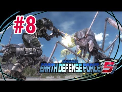 [Episode 8] Earth Defense Force 5 PS4 Gameplay [Big Freaking Spiders... Again... Seeker]