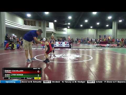 Bantam 43-45 Emery Couvillion Louisiana Vs Kara-lynn Dover Georgia