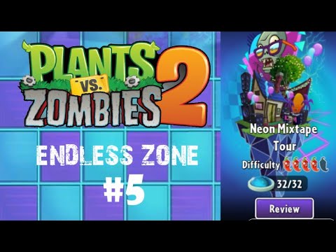 Neon Mixtape Tour (Endless Zone) Greatest Hits (Level 41 - 50) | Plants vs Zombies 2