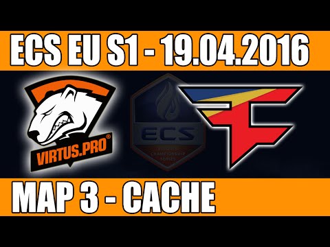 Virtus.Pro vs FaZe Clan | Map 3 (Cache) ECS EU Season 1 2016 CS:GO Week 2 (19.04.2016)