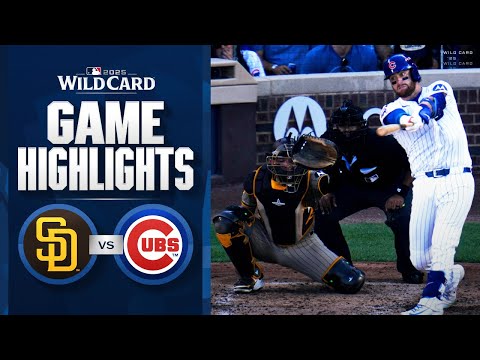 Padres vs. Cubs NL Wild Card Game 1 Highlights (9/30/25) | MLB Highlights