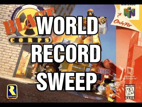 Blast Corps - All 57 Time Attack World Records Sweep Compilation by Graviton
