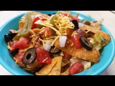 Taco Salad  Recipe With Chili Cheese Frito's  |  Recipe 228