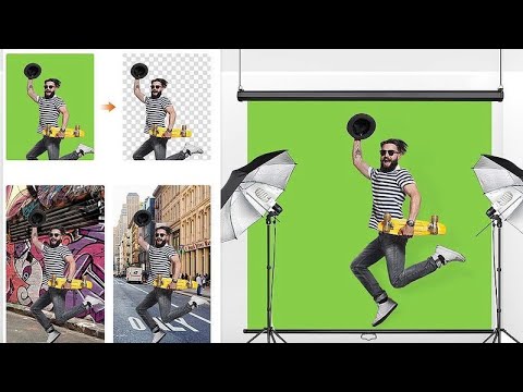 Automatic Chroma Key Screen, Green back drop screen , Motorized Roll Up System