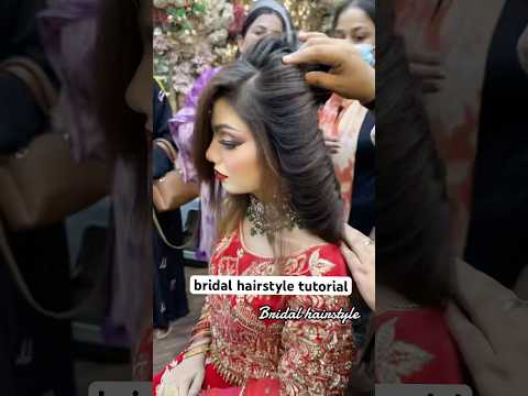 Bridal hairstyling tutorial | Seemi khan official #seemibeautysalon #bridalhairstyle