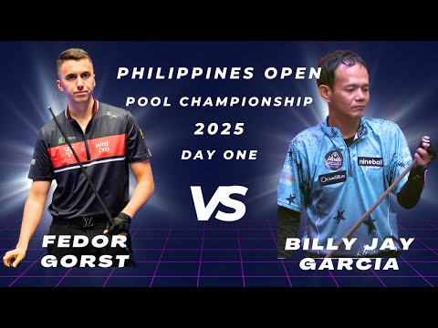 Philippines Open Pool Championship 2025  | -Fedor Gorst vs Billy Jay Garcia | HIGHLIGHTS
