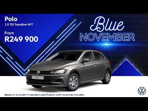VW Polo 1.0 TSI Trendline Manual Blue November Offer
