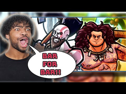 GOD VS BLESSED BY THE GODS (Kratos vs Maui)