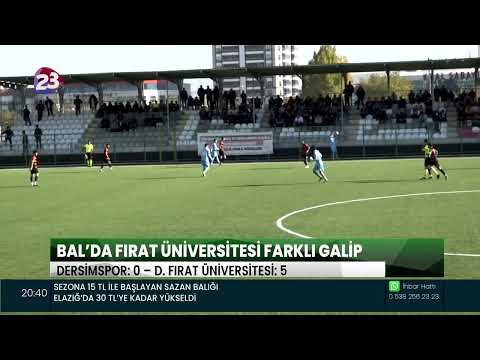 BAL’DA FIRAT ÜNİVERSİTESİ DEPLASMANDA DERSİMSPOR’U 5-0 MAĞLUP ETTİ