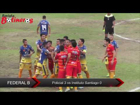 Policial 3 vs Instituto 0 Federal B 2016 8va fecha