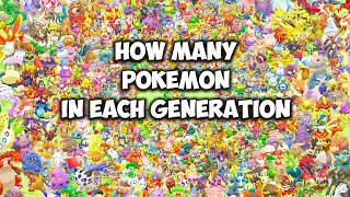 HOW MANY POKEMON IN EACH GENERATION