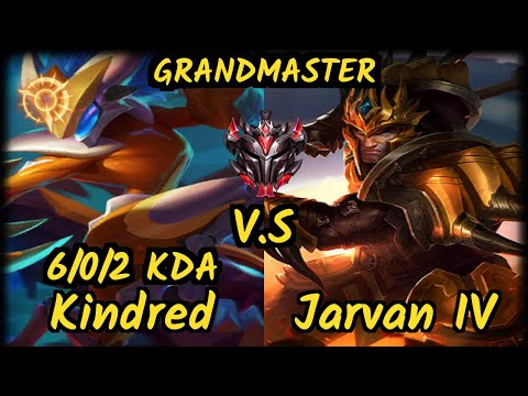 Kirei (KINDRED) vs JARVAN IV - 6/0/2 KDA JUNGLE GAMEPLAY - EUW Ranked GRANDMASTER