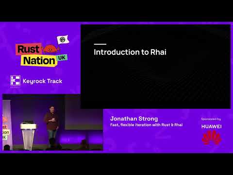 Fast, Flexible Iteration with Rust and Rhai - Jonathan Strong