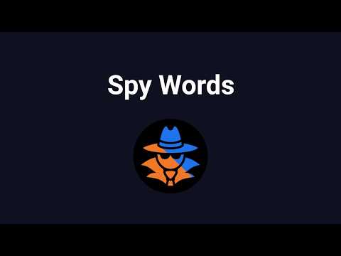 Spy Words Video