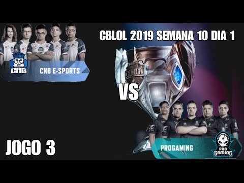 CBLOL 2019 CNB VS PROGAMING HIGHLIGHT DO JOGO.