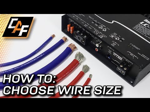 What WIRE GAUGE SIZE for amplifier install? How to calculate!