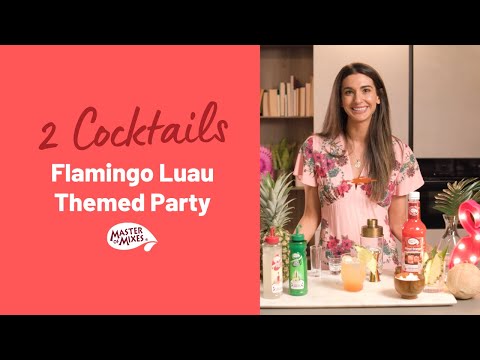 Theme Party Cocktails: 2 Flamingo Luau Cocktail Recipes!